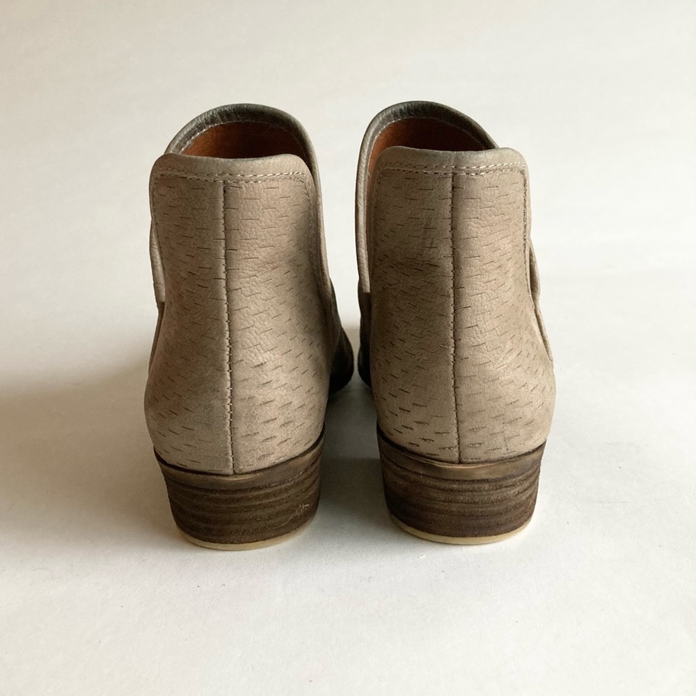Lucky Brand Cream Leather Ankle Booties size 7 - Picture 12 of 12